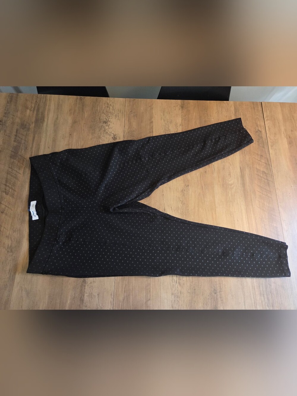 Old Navy Black Polka Dot Pixie Dress Pants